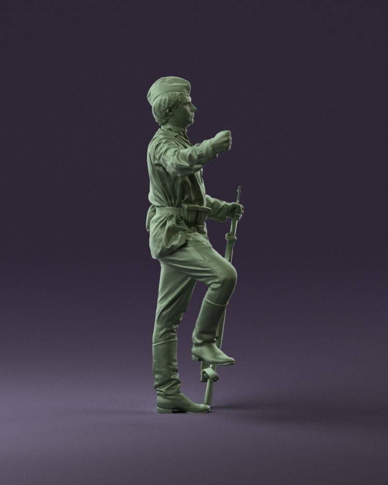 001011 man in sov soldier with mosin sniper rifle 3D Print Ready 3D print model_16