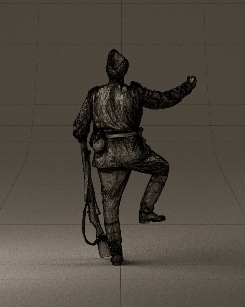 001011 man in sov soldier with mosin sniper rifle 3D Print Ready 3D print model_30