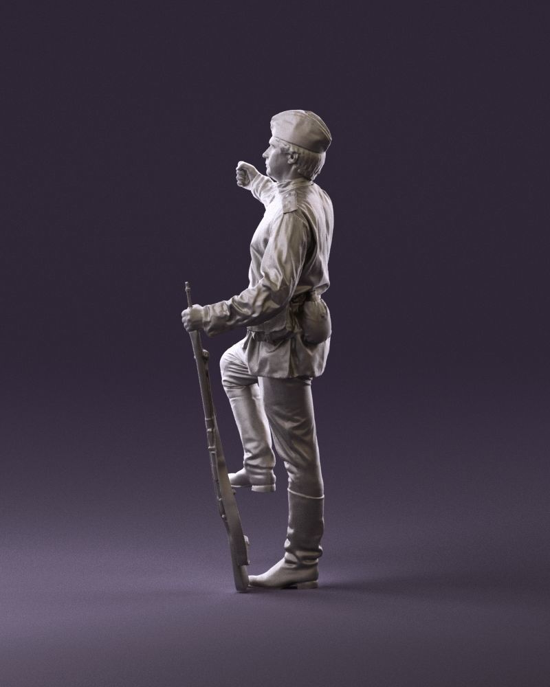 001011 man in sov soldier with mosin sniper rifle 3D Print Ready 3D print model_8
