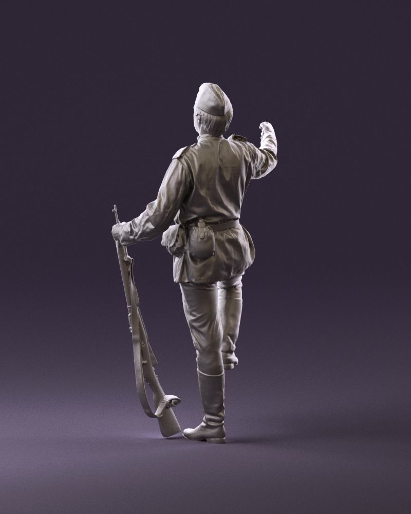 001011 man in sov soldier with mosin sniper rifle 3D Print Ready 3D print model_7