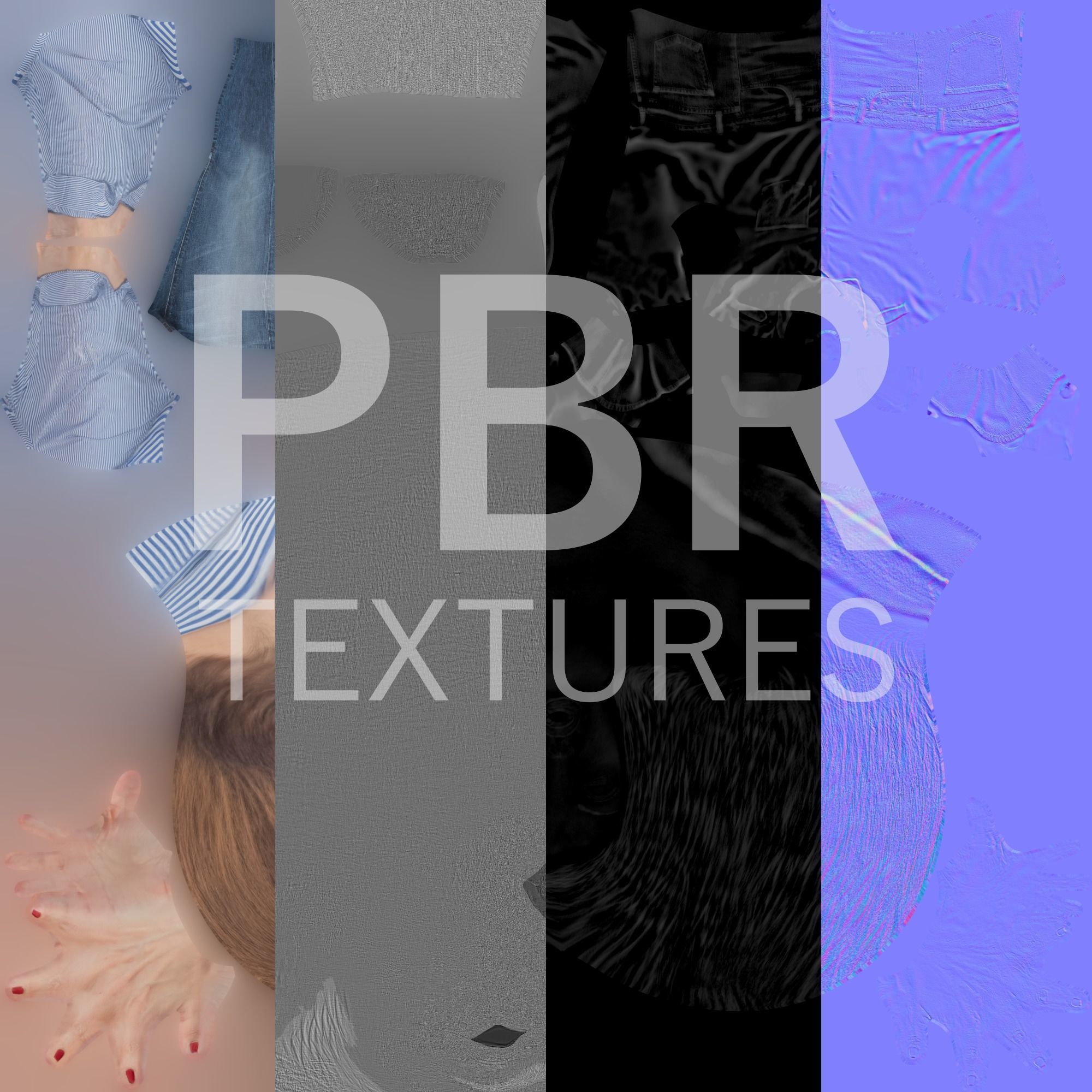 Attractive woman in jeans ready for animation 346 Low-poly 3D model_9