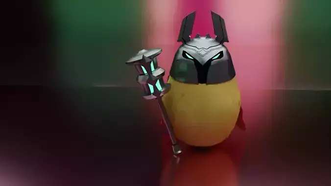 Potatokaiser Low-poly 3D model