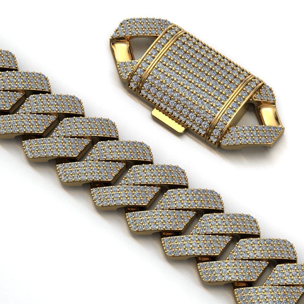 16 MM NEW CUBAN LINK FOR BRACELET OR NECKLACE 3D print model_1