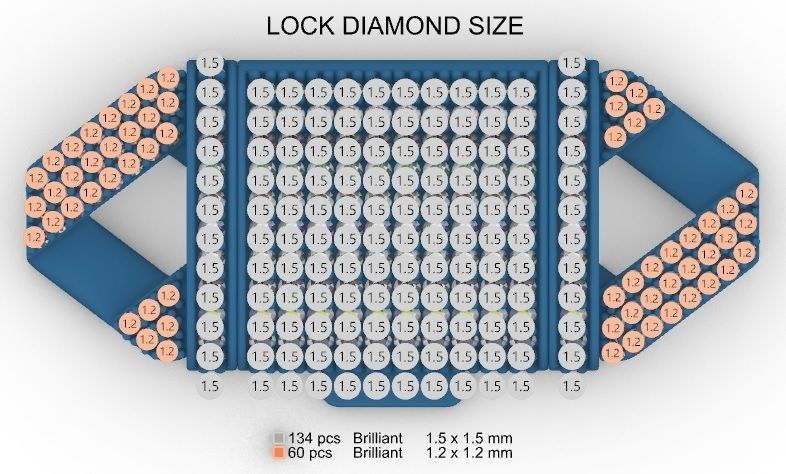 16 MM NEW CUBAN LINK FOR BRACELET OR NECKLACE 3D print model_13