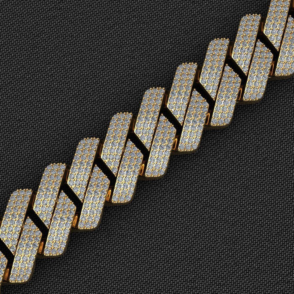 16 MM NEW CUBAN LINK FOR BRACELET OR NECKLACE 3D print model_6