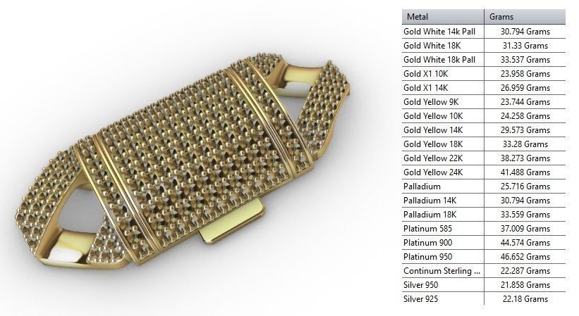 16 MM NEW CUBAN LINK FOR BRACELET OR NECKLACE 3D print model_12
