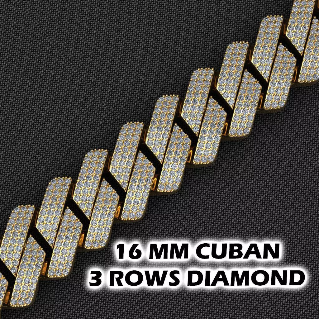 16 MM NEW CUBAN LINK FOR BRACELET OR NECKLACE 3D print model_0