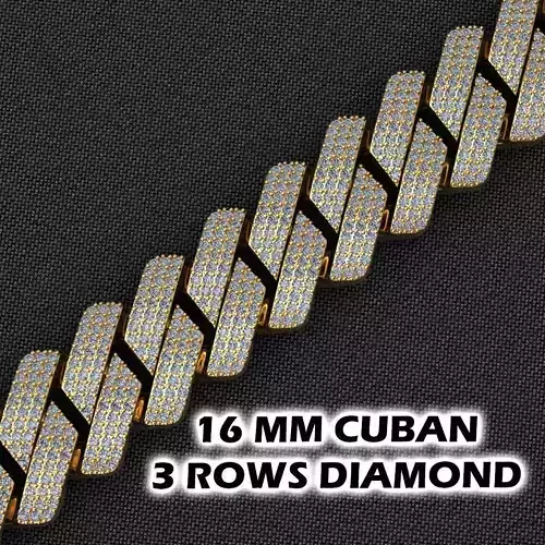 16 MM NEW CUBAN LINK FOR BRACELET OR NECKLACE 3D print model