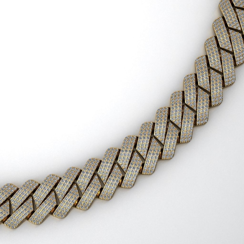 16 MM NEW CUBAN LINK FOR BRACELET OR NECKLACE 3D print model_3