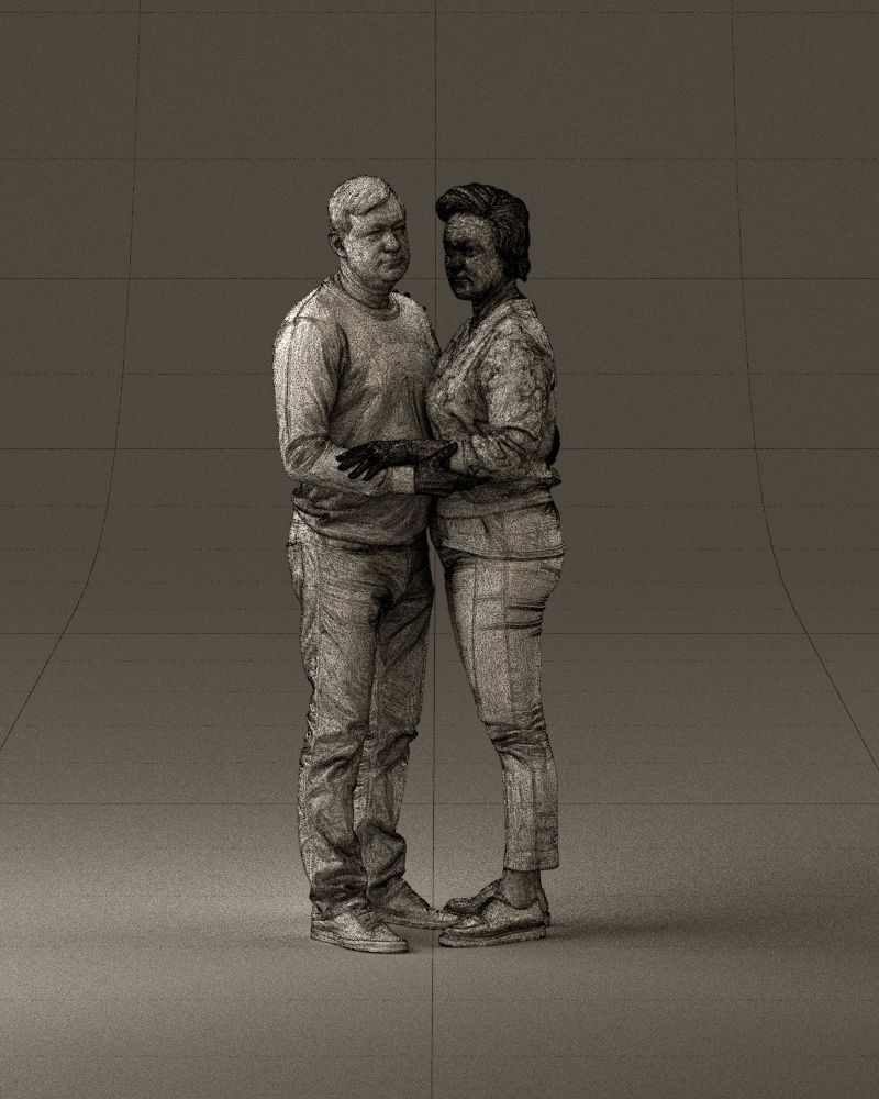 001016 man in gray top holding hands blonde woman 3D Print Ready 3D print model_35