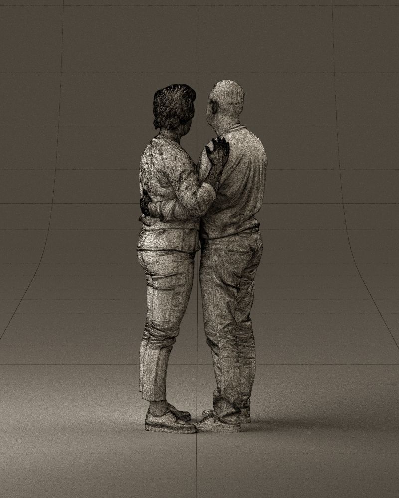 001016 man in gray top holding hands blonde woman 3D Print Ready 3D print model_30
