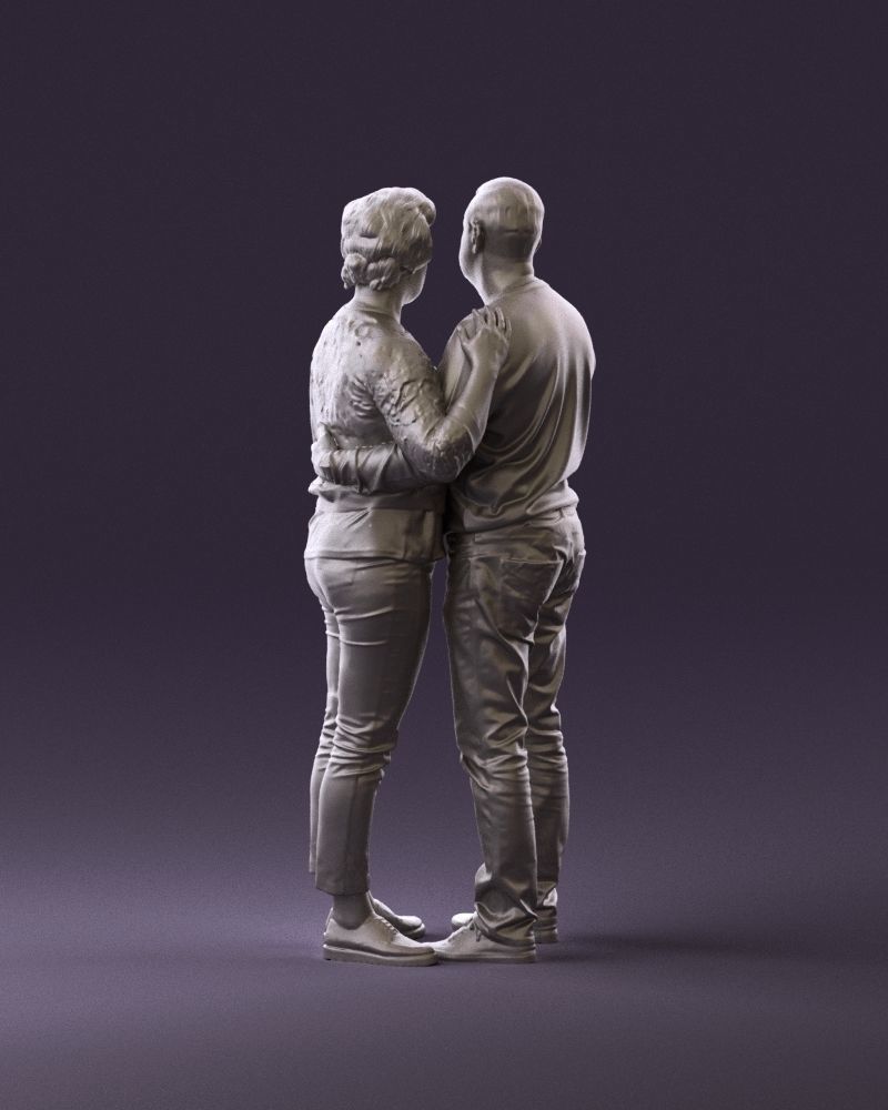 001016 man in gray top holding hands blonde woman 3D Print Ready 3D print model_6