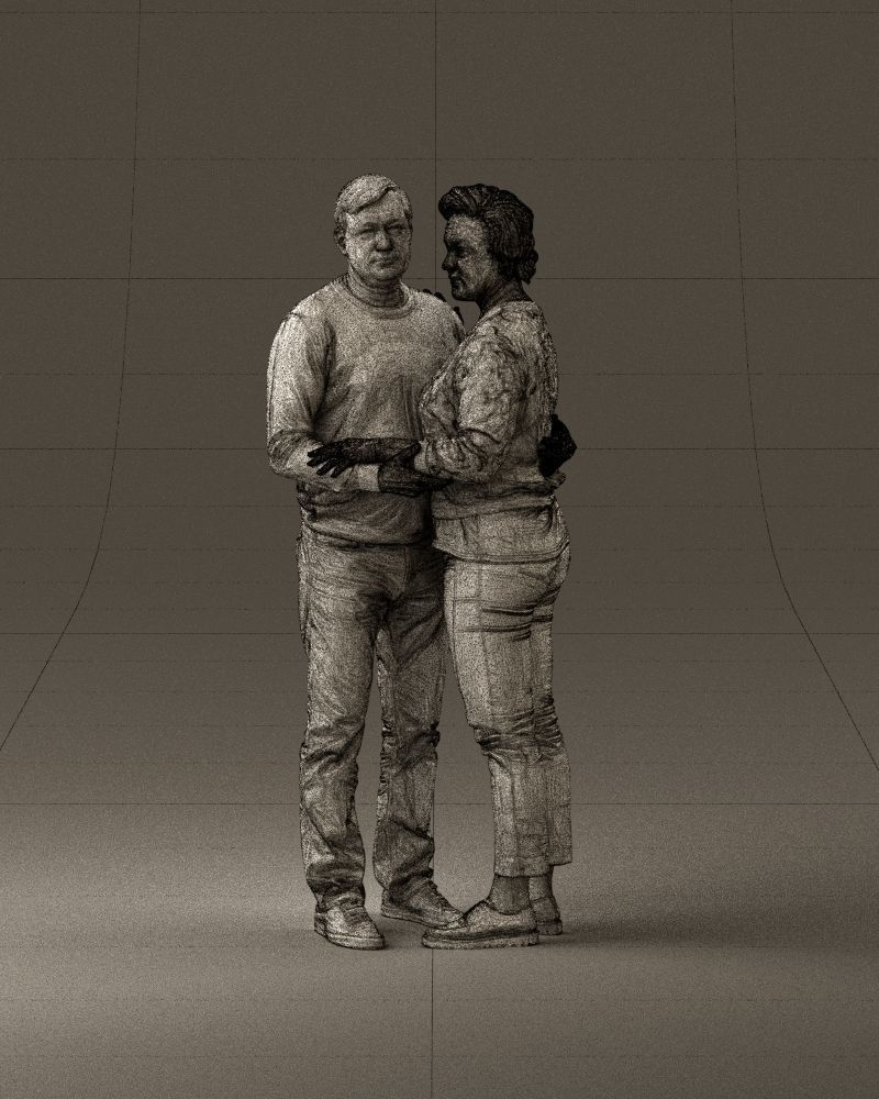 001016 man in gray top holding hands blonde woman 3D Print Ready 3D print model_34