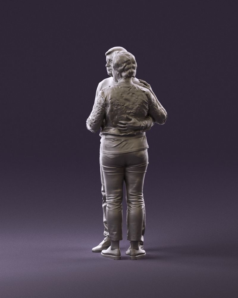 001016 man in gray top holding hands blonde woman 3D Print Ready 3D print model_8
