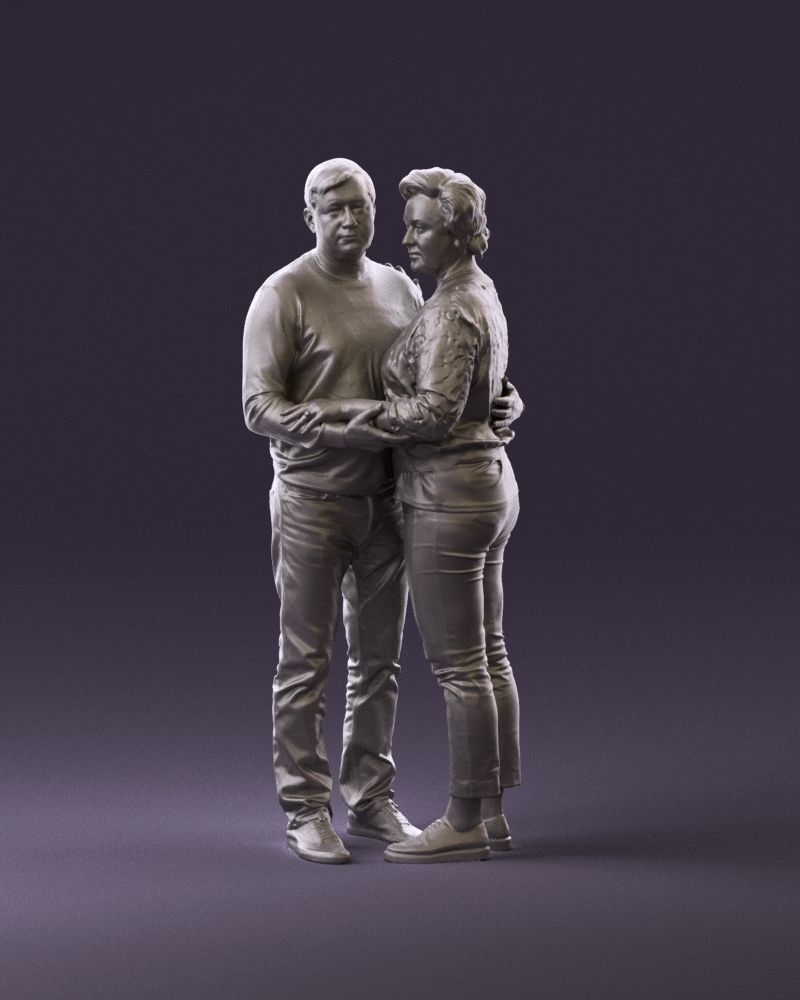 001016 man in gray top holding hands blonde woman 3D Print Ready 3D print model_10