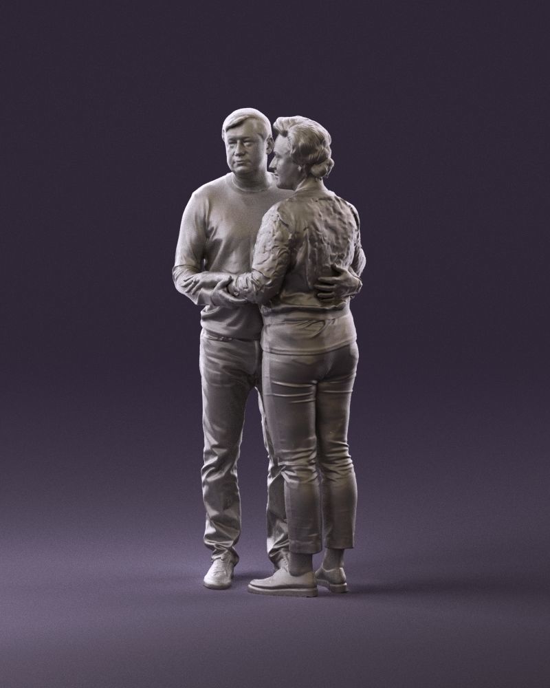 001016 man in gray top holding hands blonde woman 3D Print Ready 3D print model_9