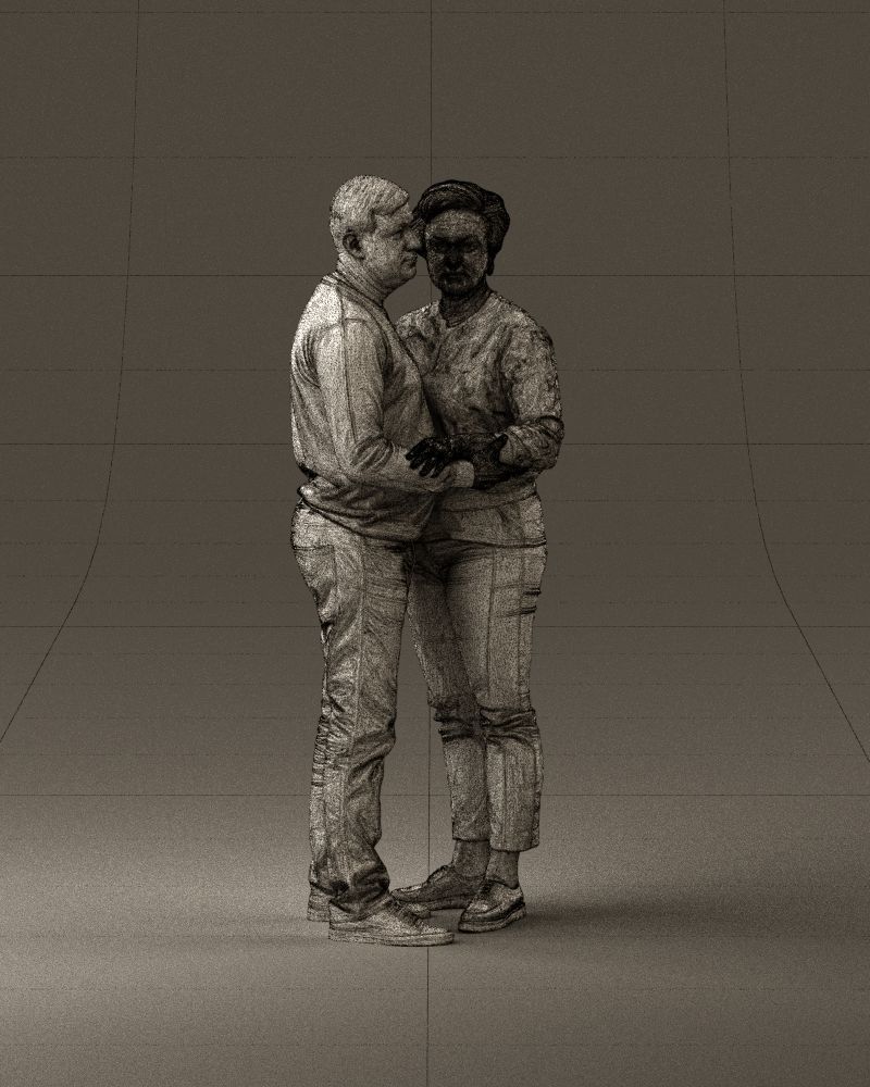 001016 man in gray top holding hands blonde woman 3D Print Ready 3D print model_26