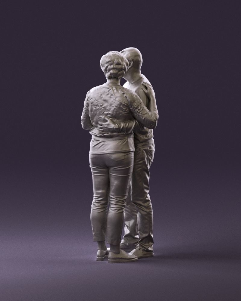 001016 man in gray top holding hands blonde woman 3D Print Ready 3D print model_7