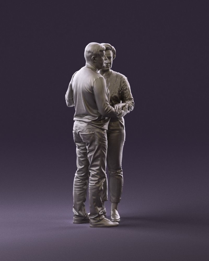 001016 man in gray top holding hands blonde woman 3D Print Ready 3D print model_3