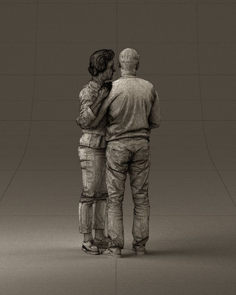 001016 man in gray top holding hands blonde woman 3D Print Ready 3D print model_29