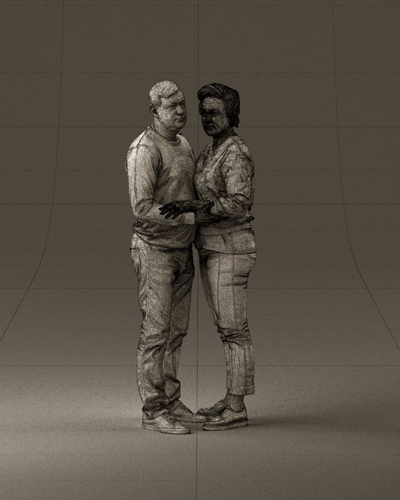 001016 man in gray top holding hands blonde woman 3D Print Ready 3D print model_24