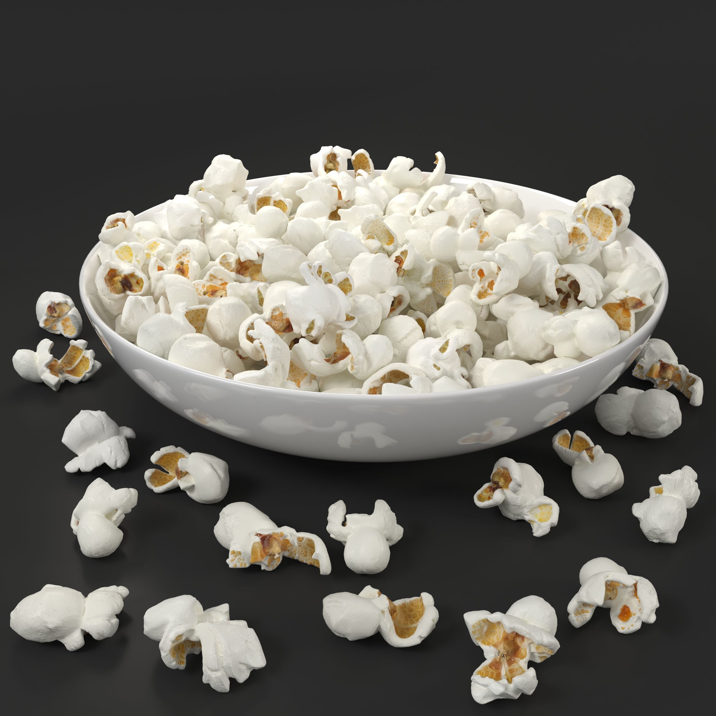 chips-Cheetos-popcorn-snack-Cheese Puff Low-poly 3D model_1