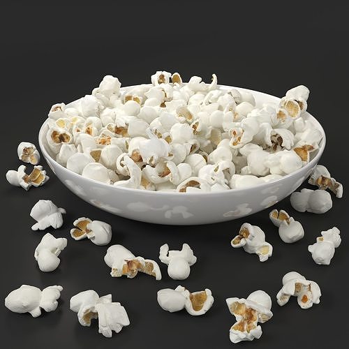 chips-Cheetos-popcorn-snack-Cheese Puff Low-poly 3D model 2