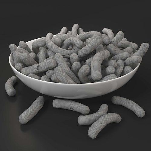 chips-Cheetos-popcorn-snack-Cheese Puff Low-poly 3D model 6