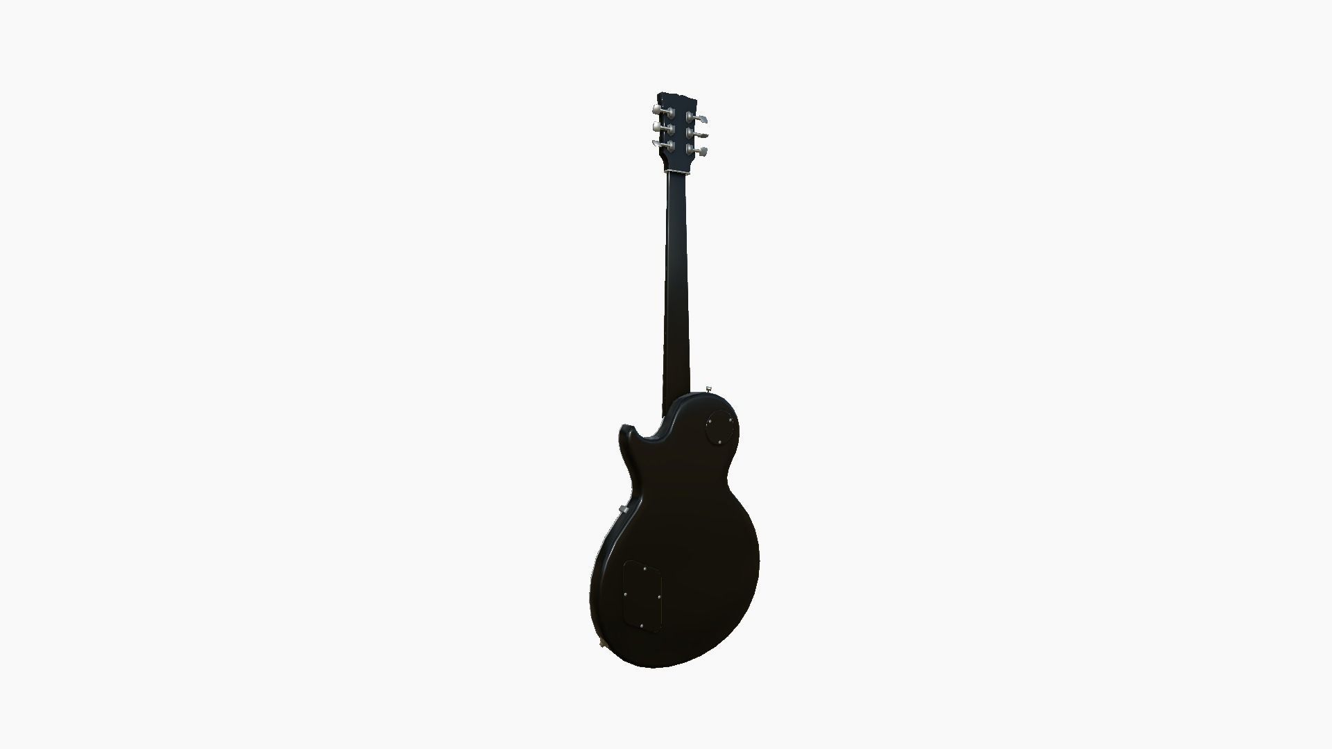 Electric Guitar C05 Black - Music Instrument Design Low-poly 3D model_4