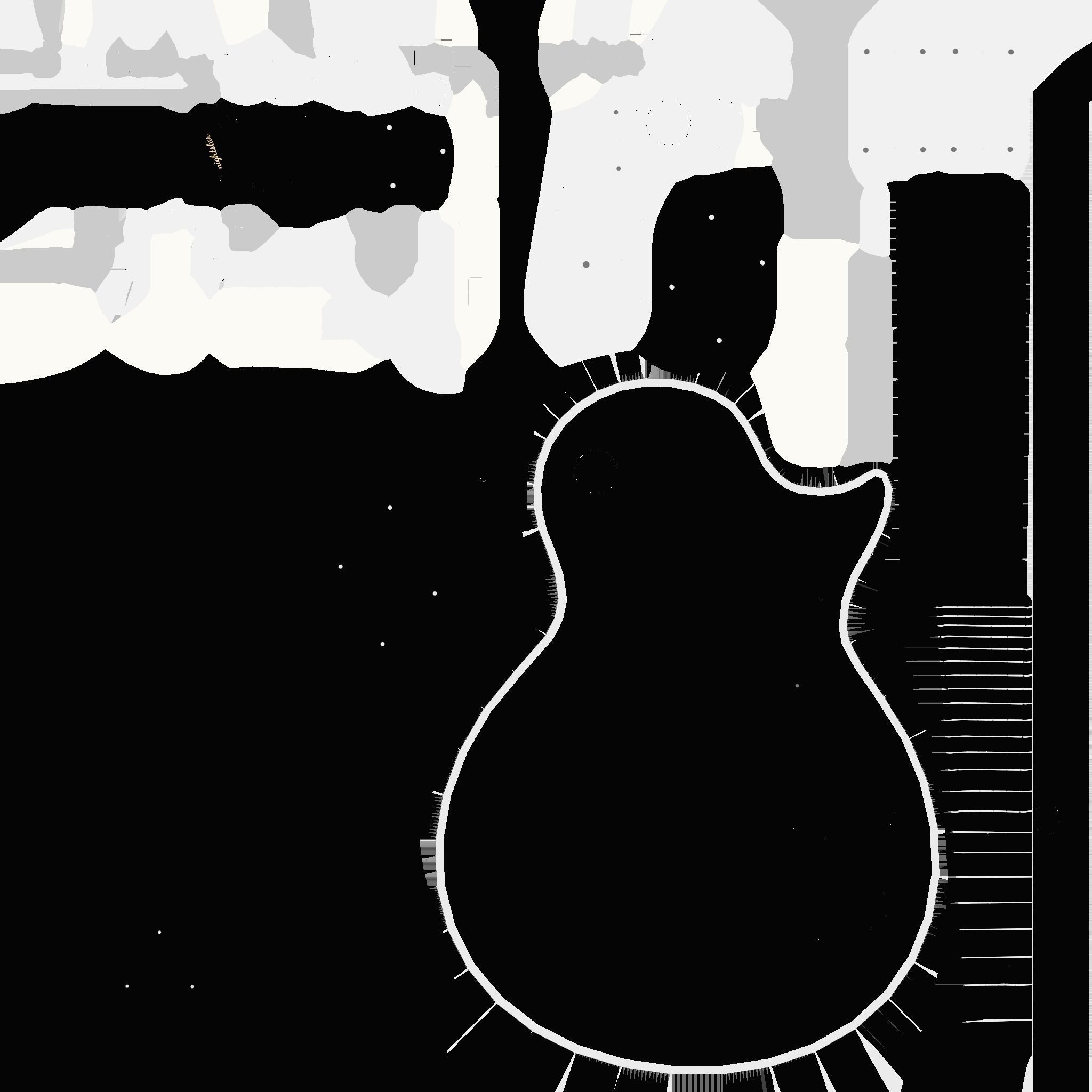 Electric Guitar C05 Black - Music Instrument Design Low-poly 3D model_20