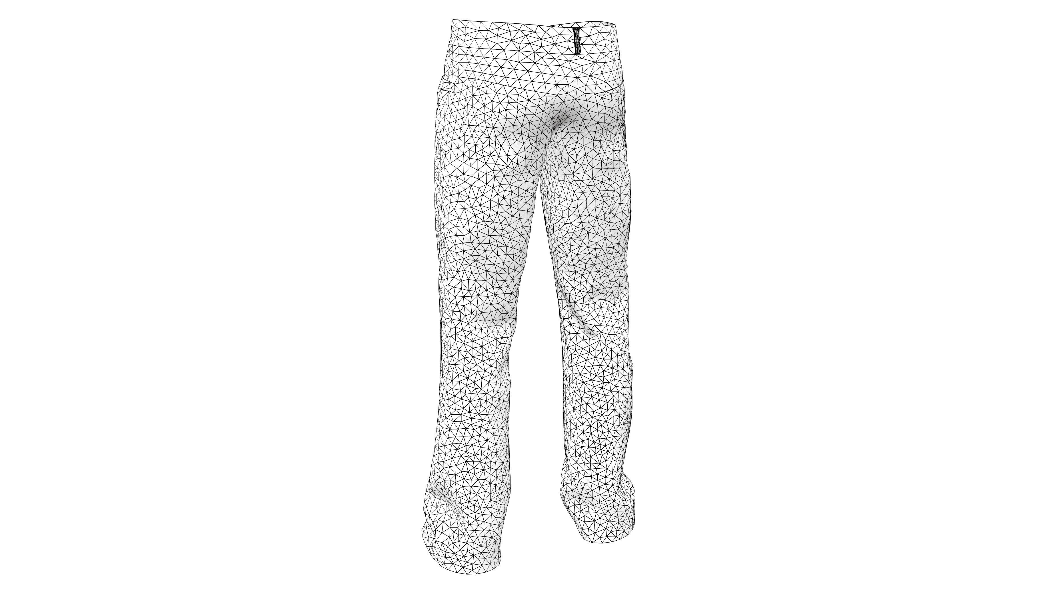3D model Mens Jeans Pants V2 VR / AR / lowpoly CGTrader