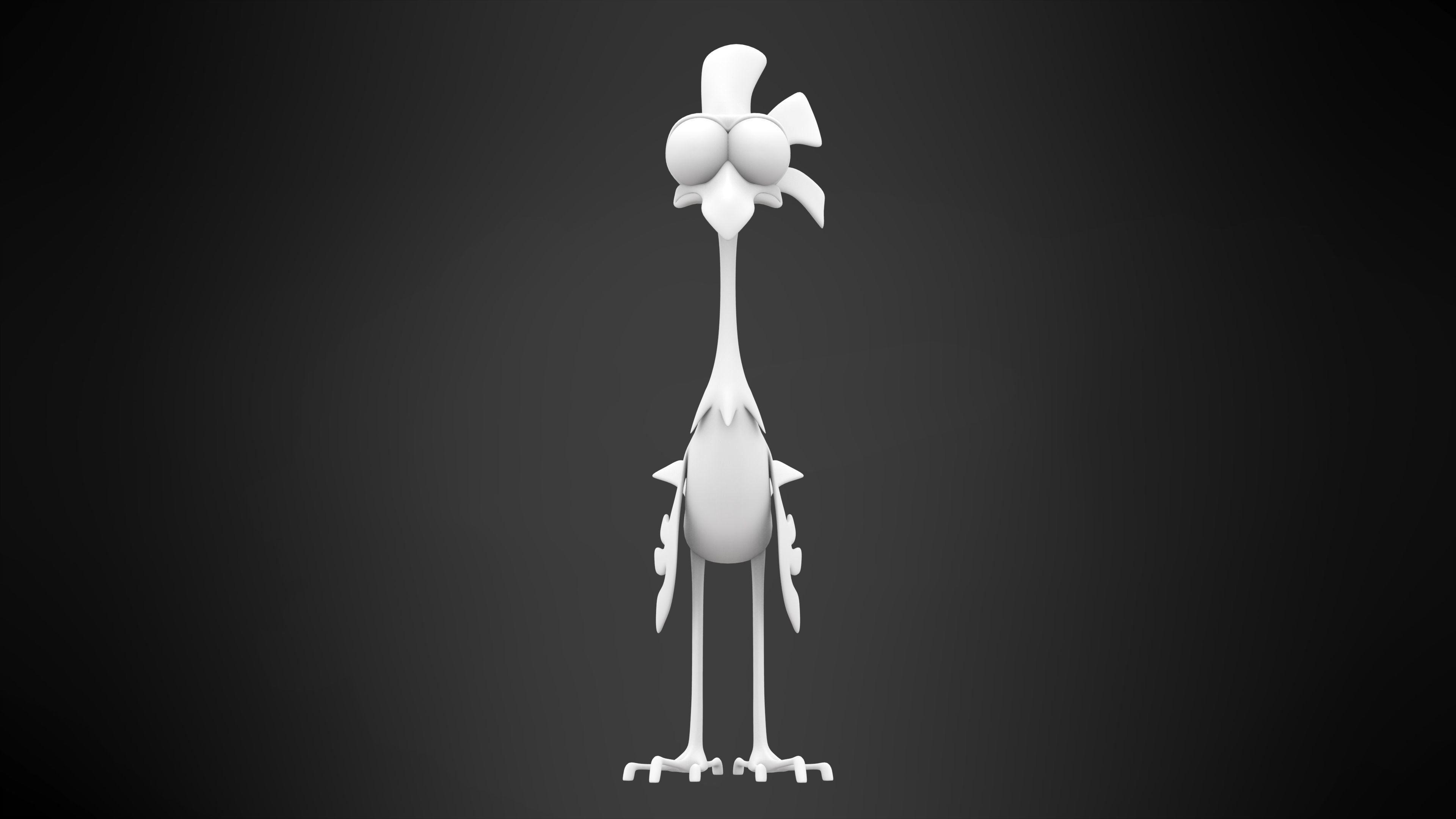 Spot Chicken Low-poly 3D model_5