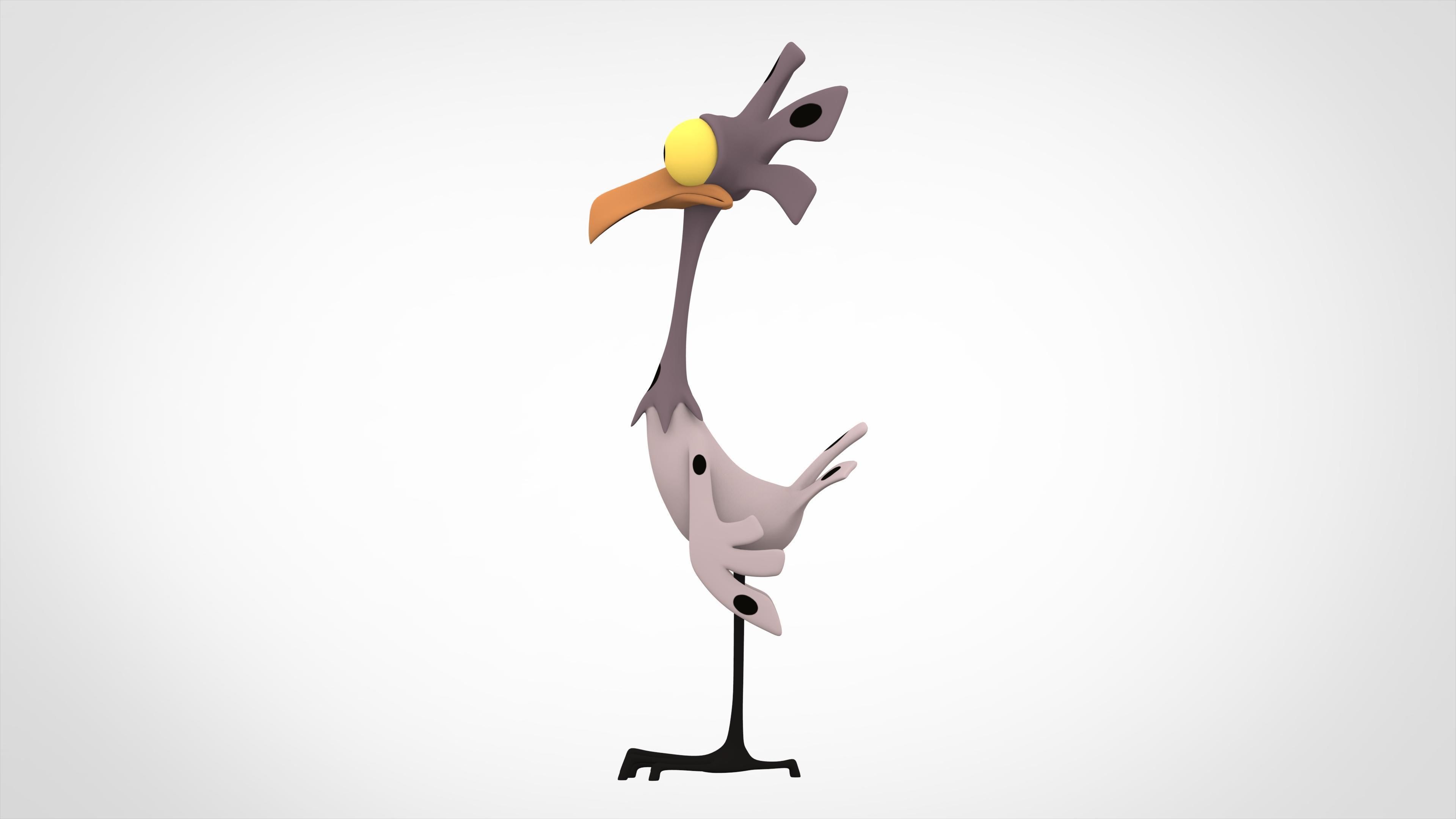 Spot Chicken Low-poly 3D model_2
