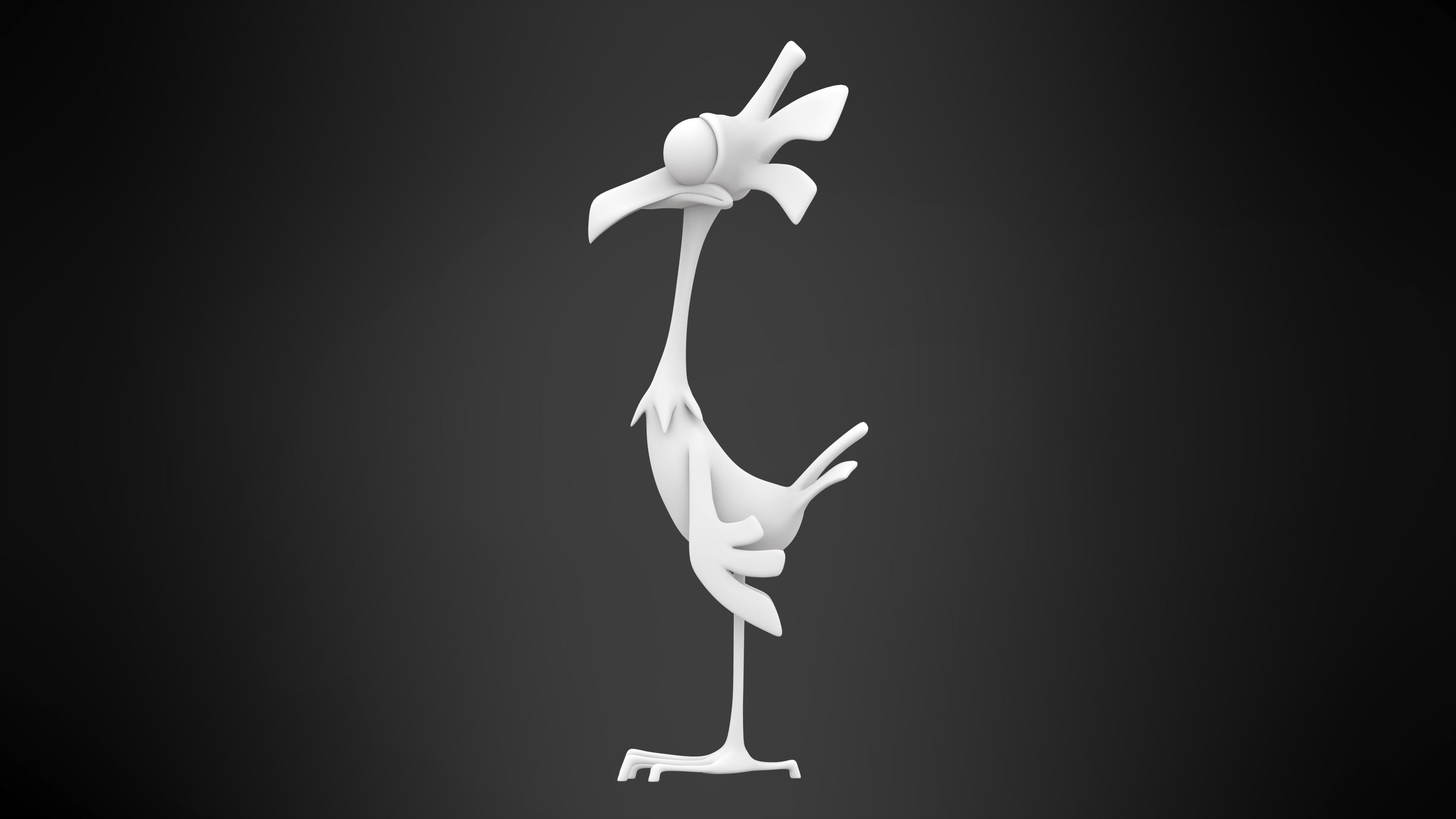 Spot Chicken Low-poly 3D model_6