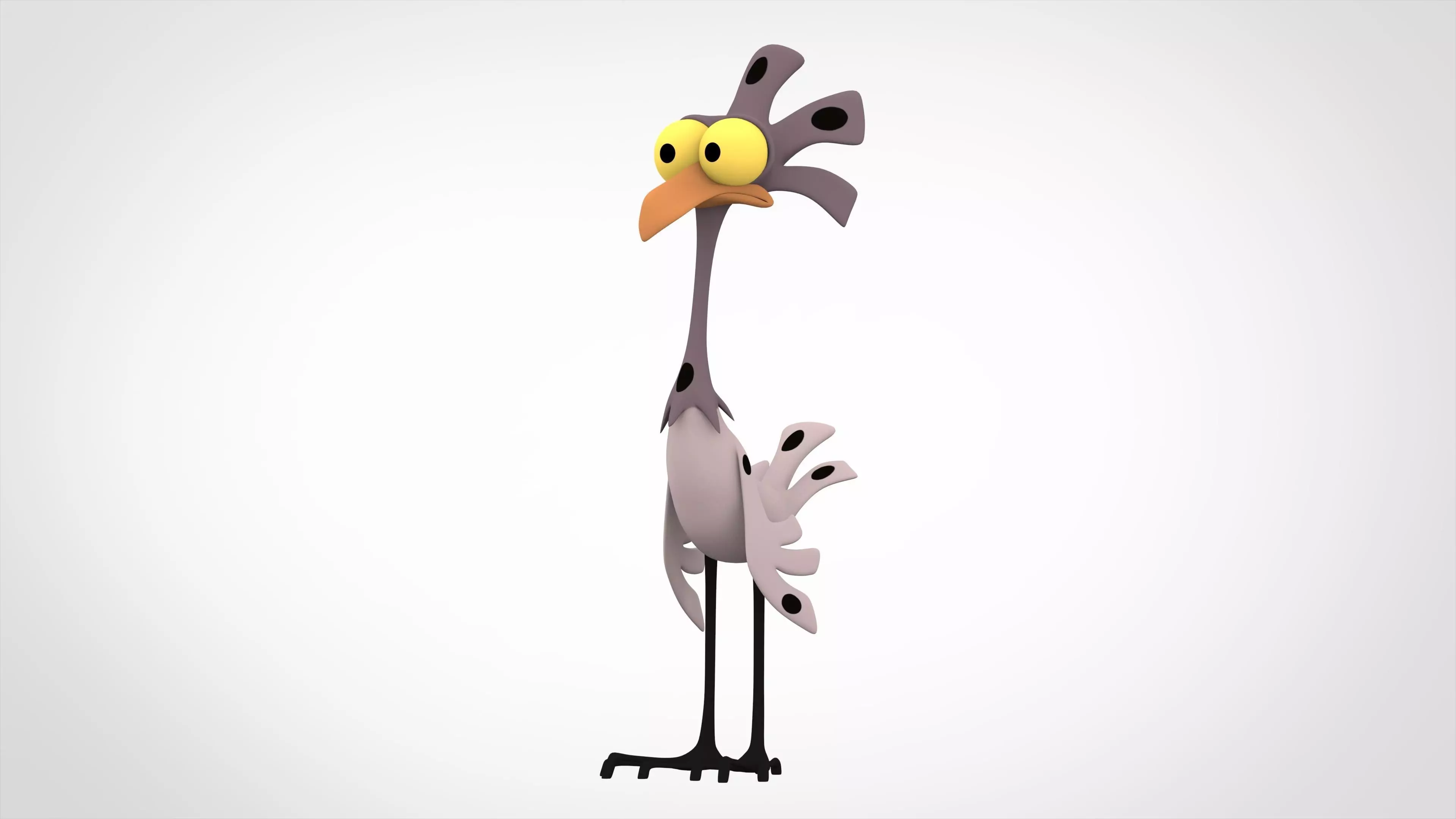 Spot Chicken Low-poly 3D model_0