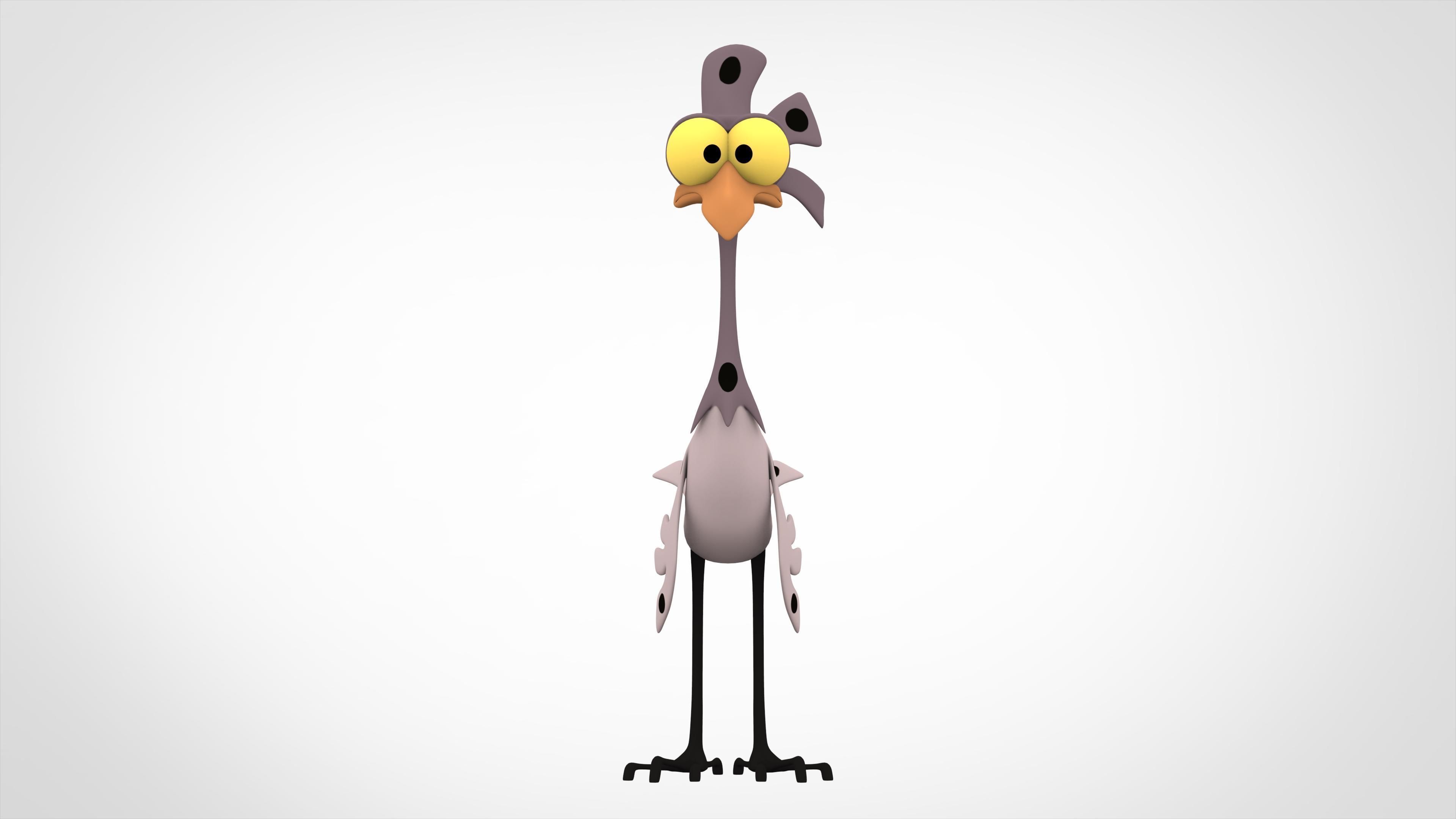Spot Chicken Low-poly 3D model_1