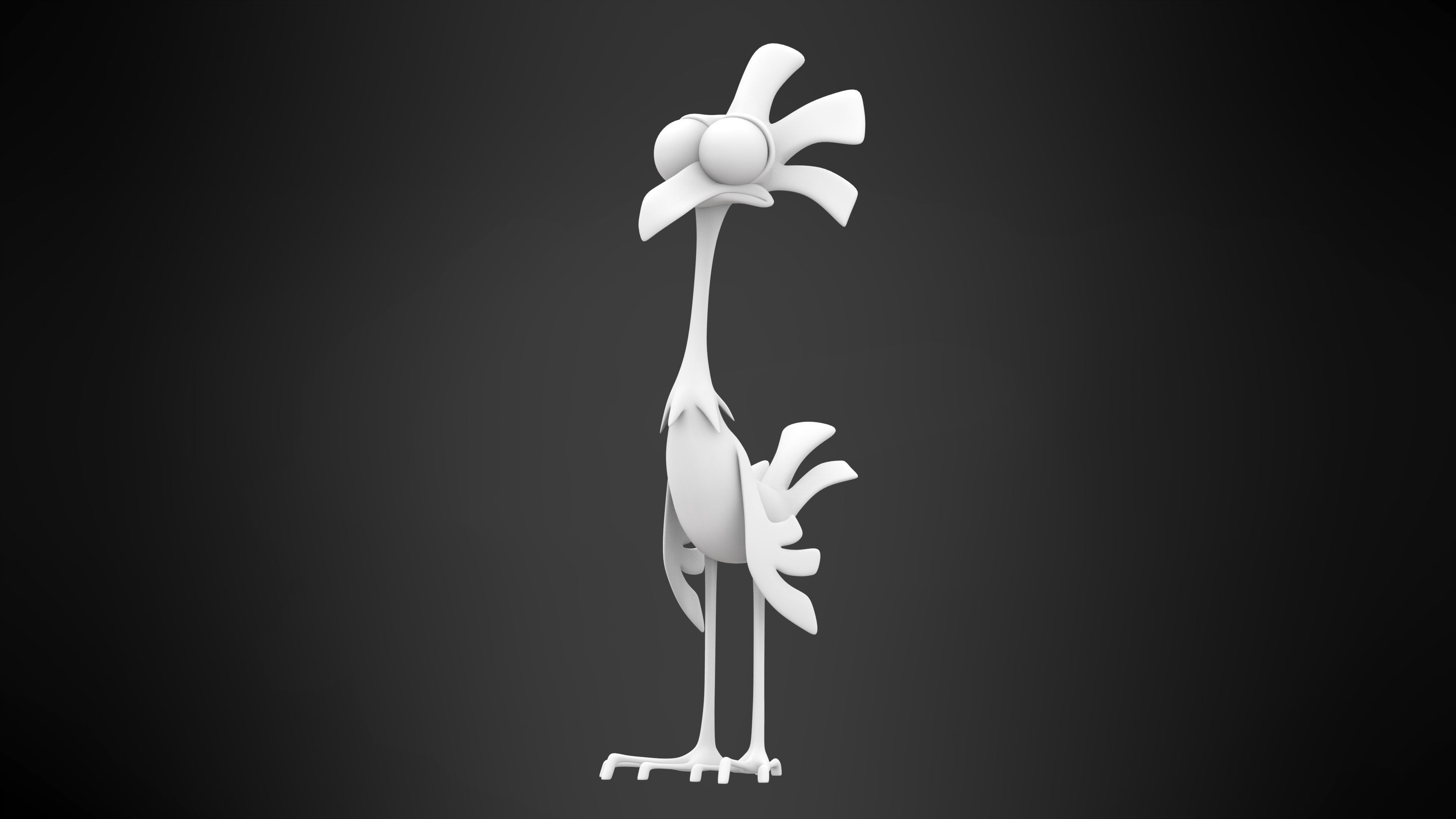Spot Chicken Low-poly 3D model_4