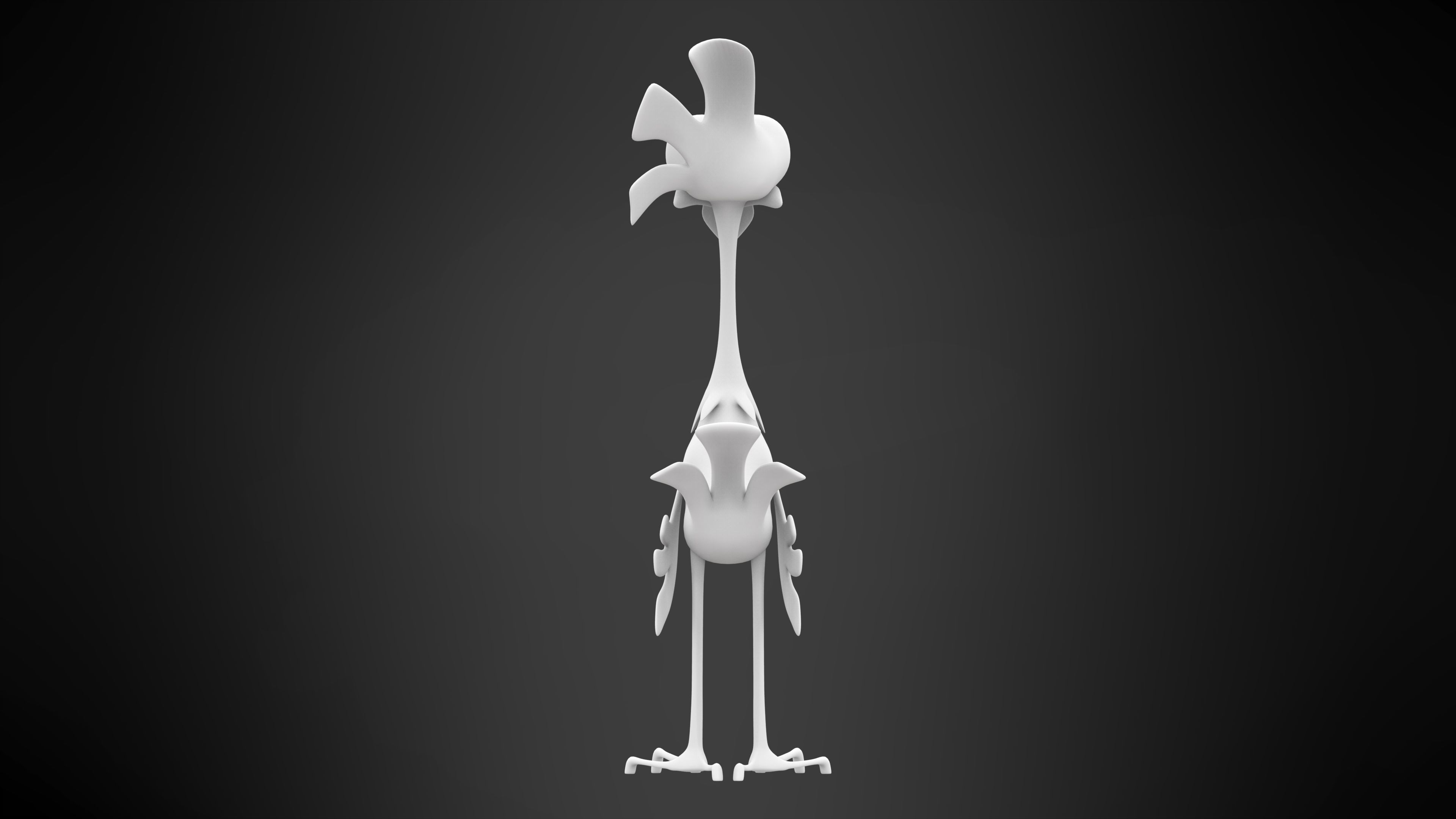 Spot Chicken Low-poly 3D model_7