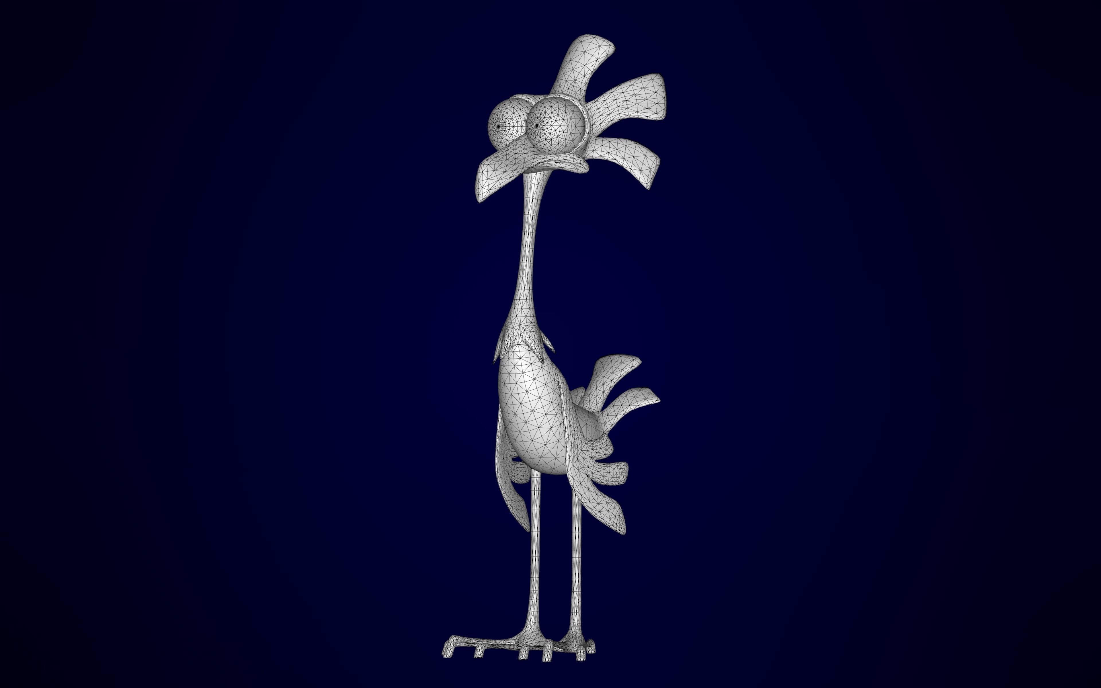 Spot Chicken Low-poly 3D model_8