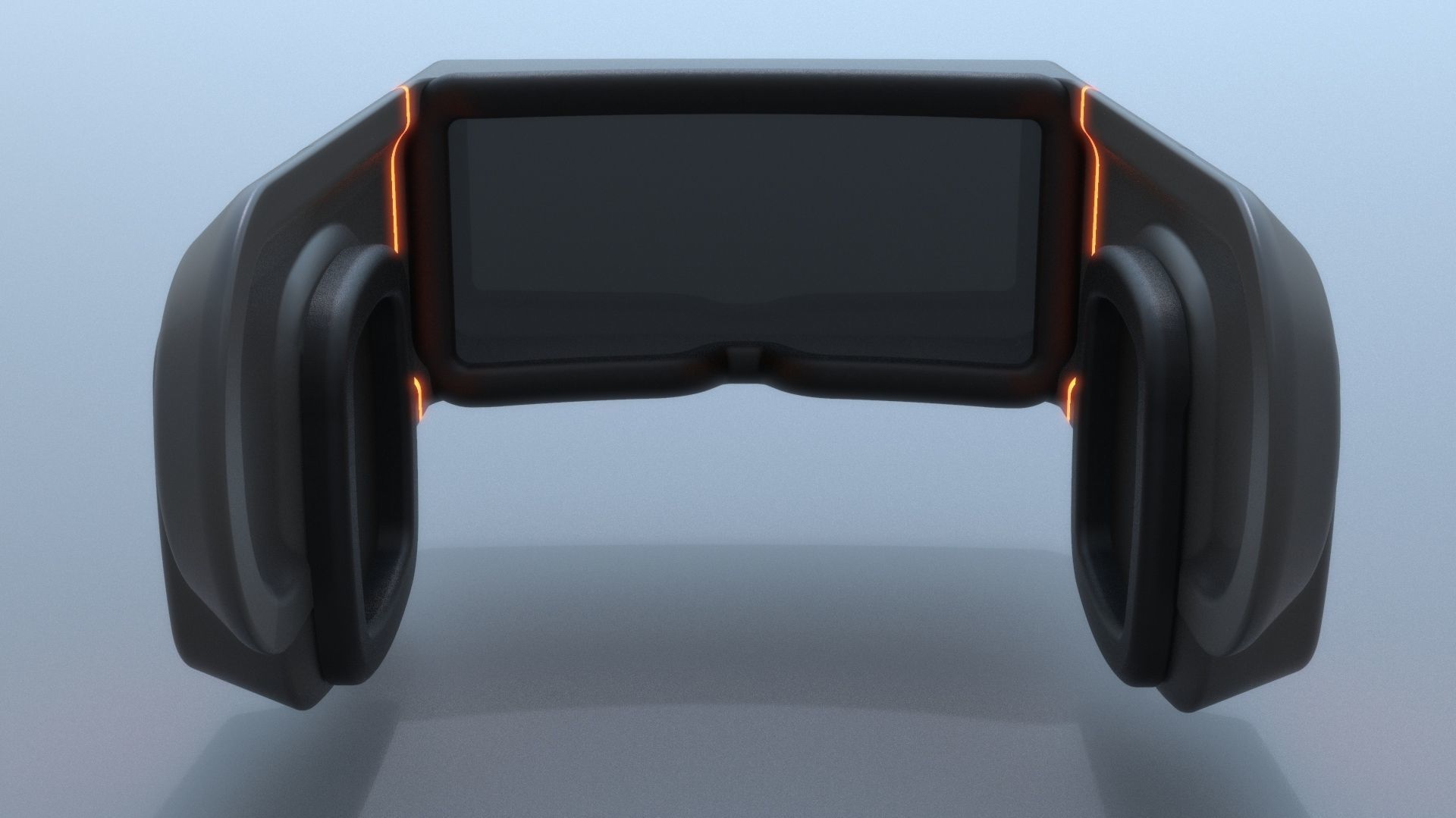 Sci Fi VR AR Headset Glasses 3D model_11