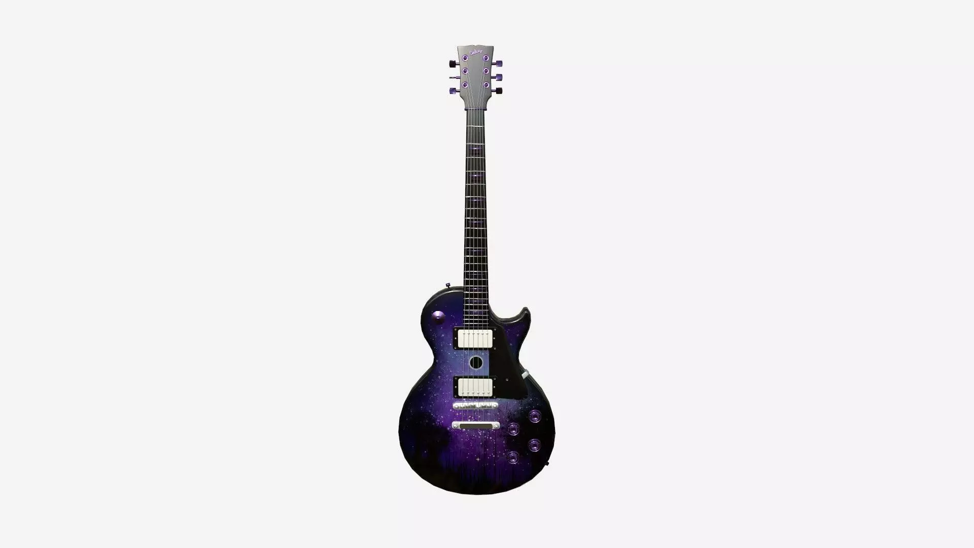 Electric Guitar C08 Galaxy - Music Instrument Design Low-poly 3D model_0