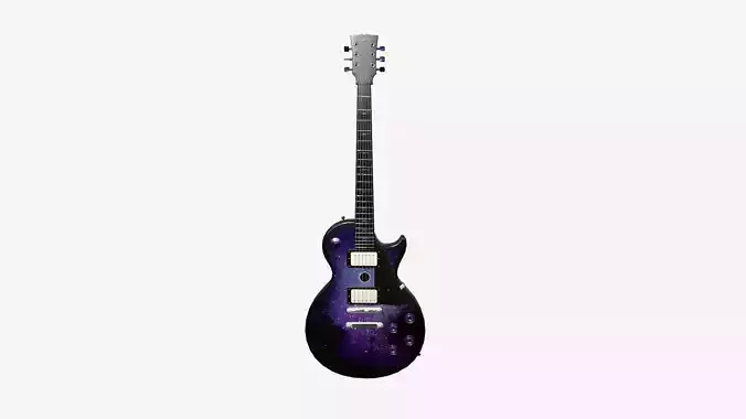 Electric Guitar C08 Galaxy - Music Instrument Design Low-poly 3D model