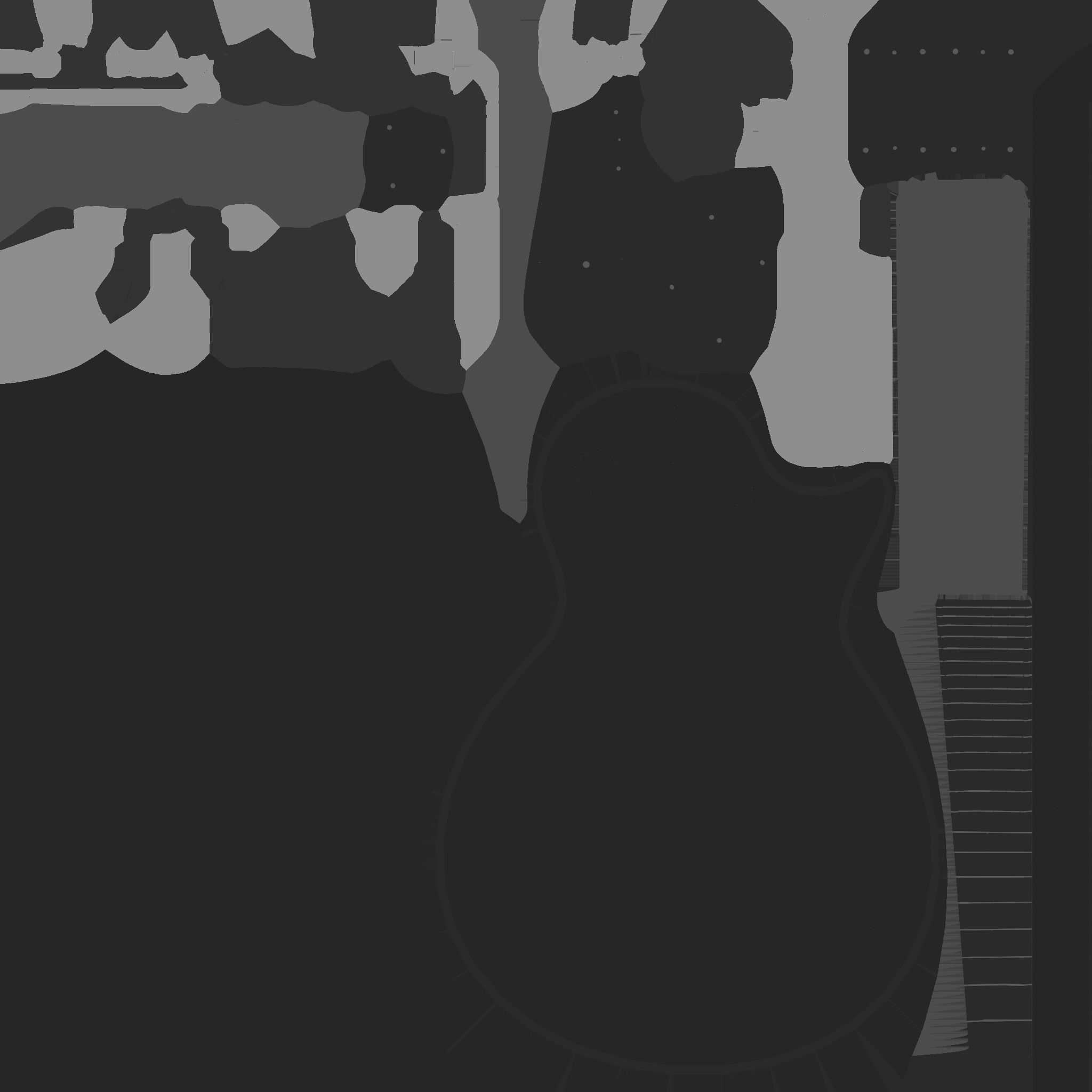 Electric Guitar C08 Galaxy - Music Instrument Design Low-poly 3D model_24