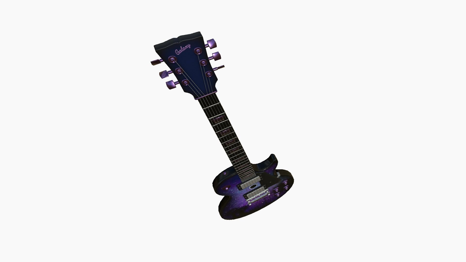 Electric Guitar C08 Galaxy - Music Instrument Design Low-poly 3D model_3