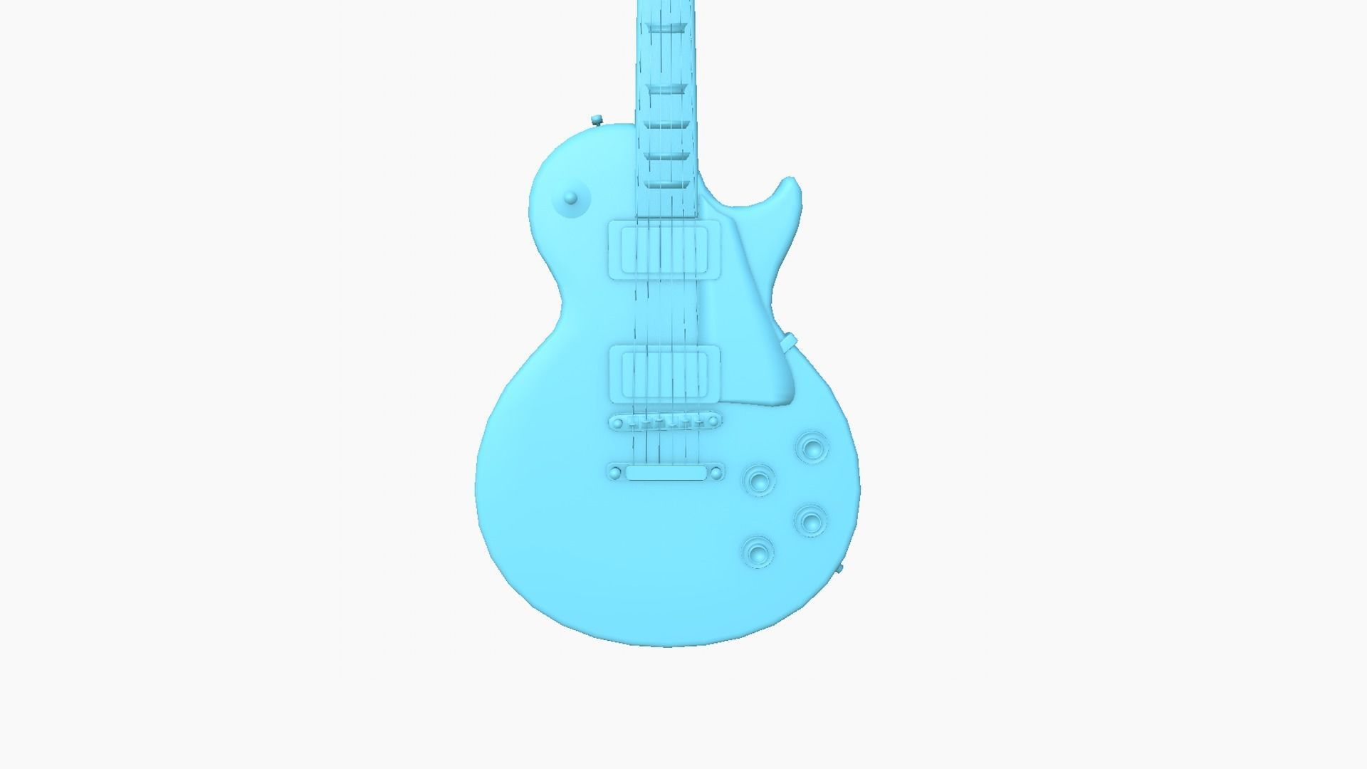 Electric Guitar C08 Galaxy - Music Instrument Design Low-poly 3D model_11