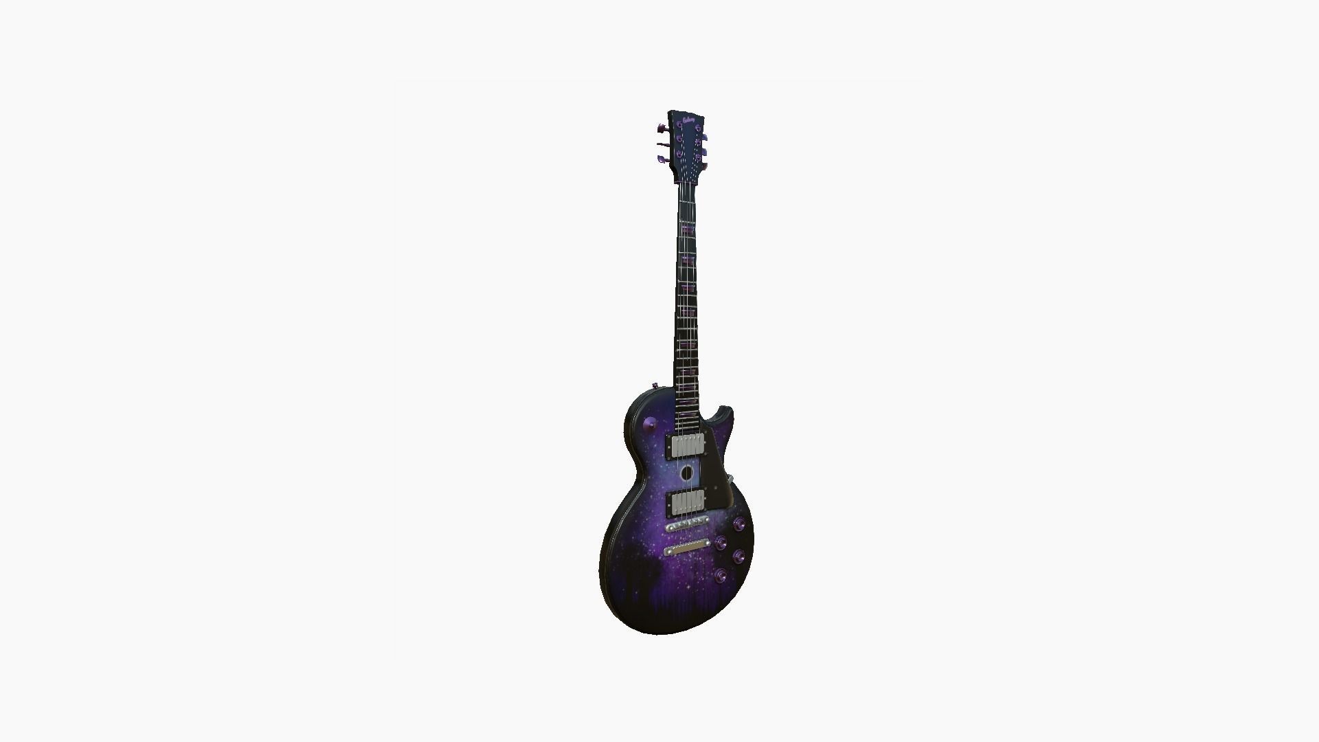 Electric Guitar C08 Galaxy - Music Instrument Design Low-poly 3D model_1