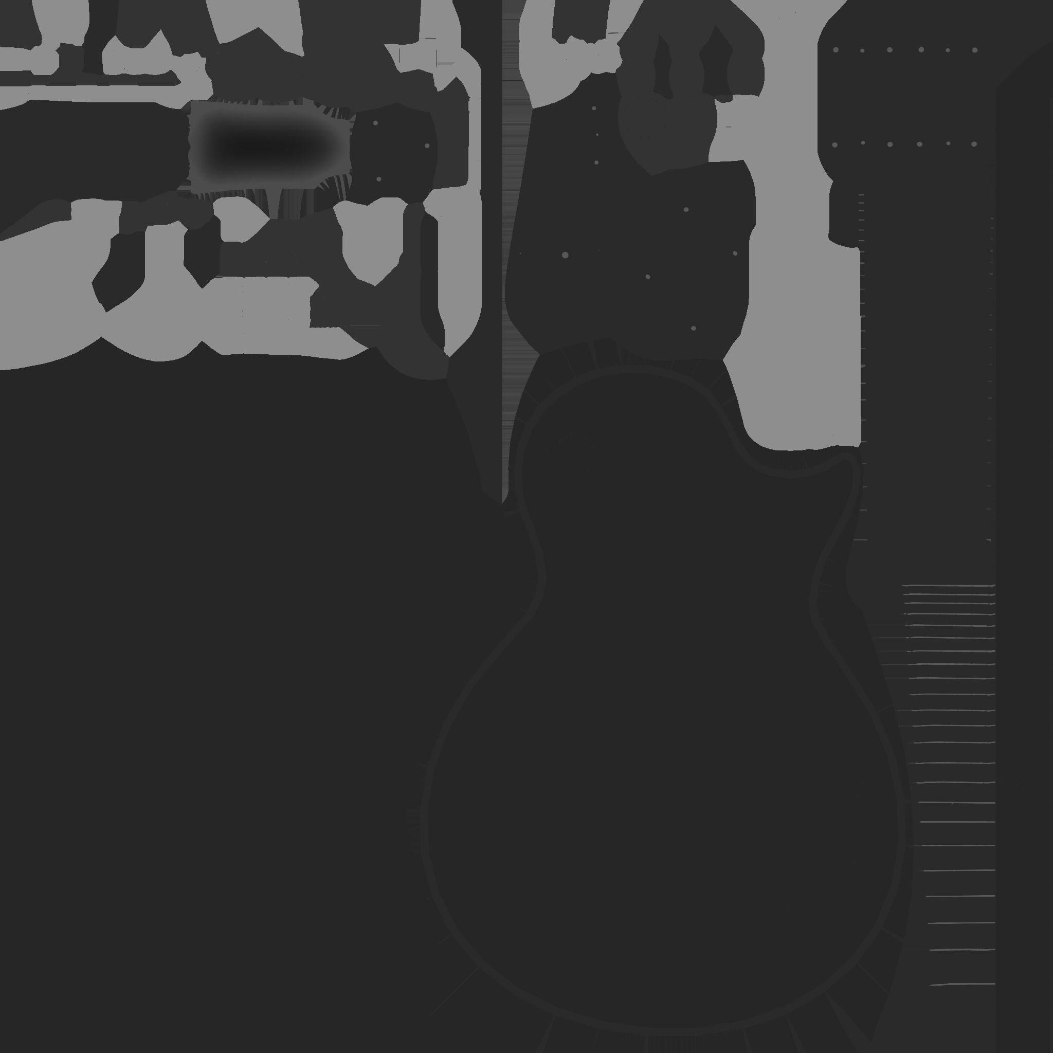 Electric Guitar C09 Red - Music Instrument Design Low-poly 3D model_24