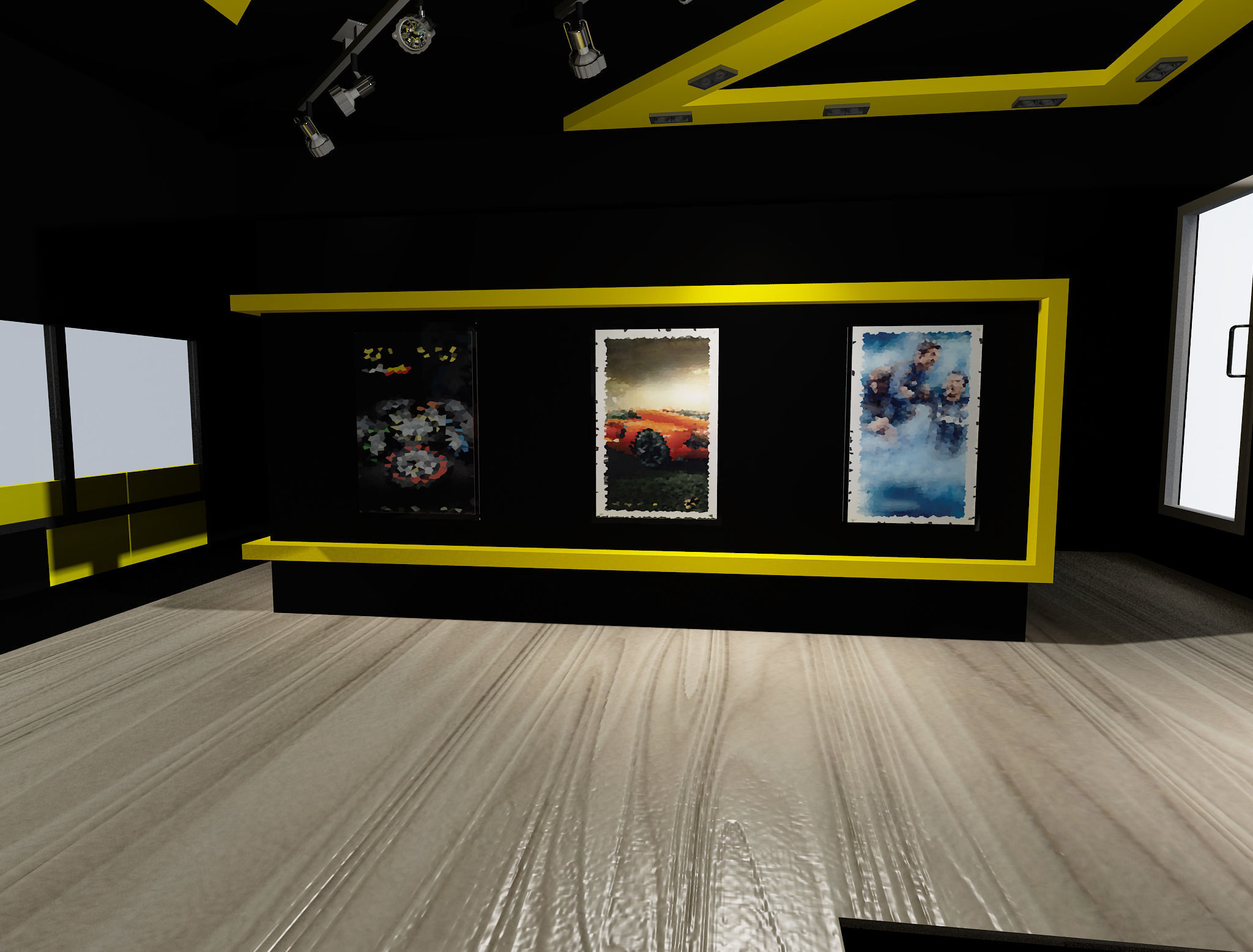 Car service entrance logo sign a610 3D model_12