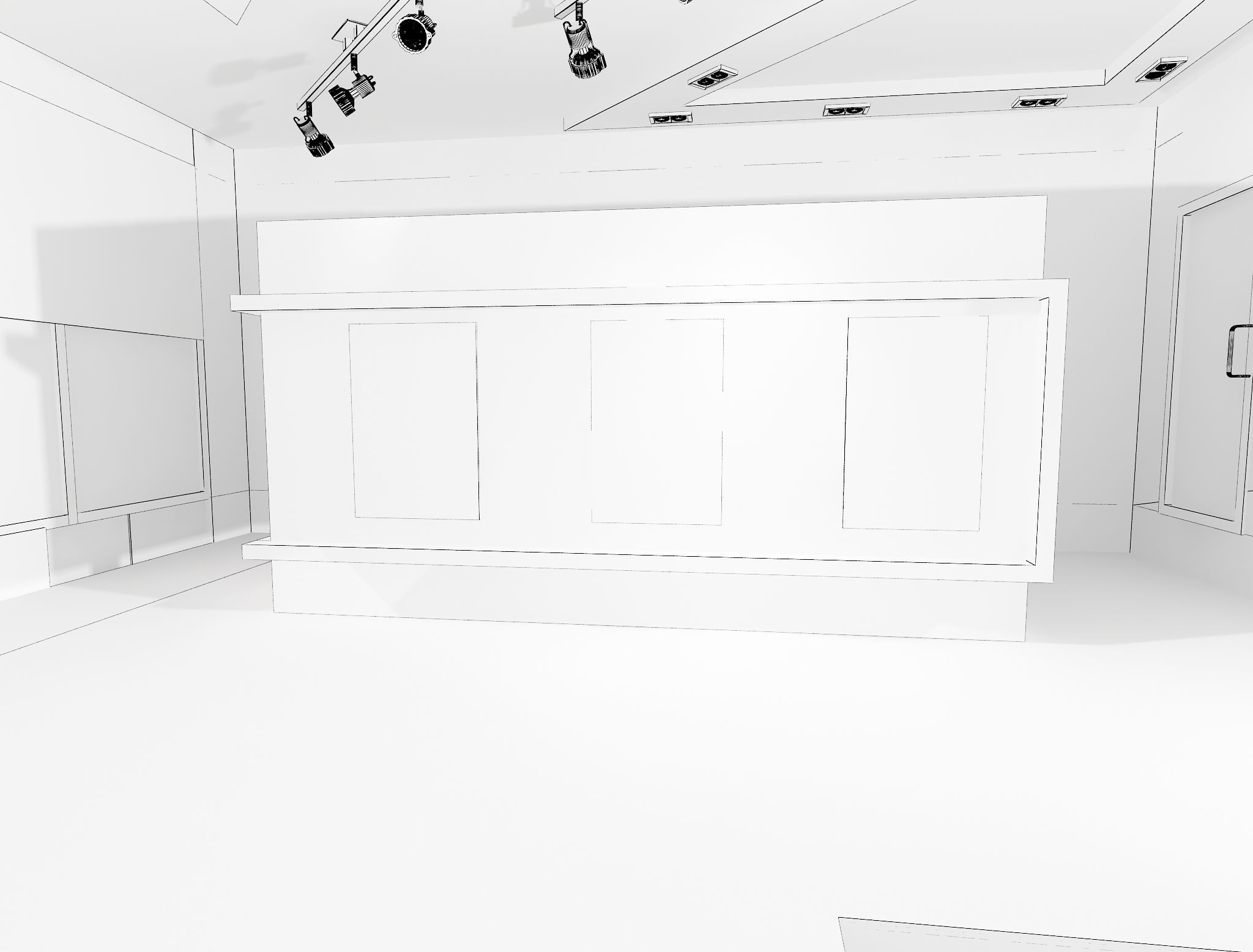 Car service entrance logo sign a610 3D model_13