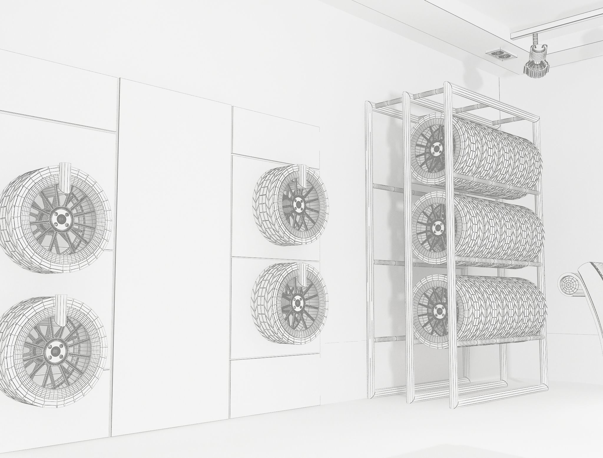 Car service entrance logo sign a610 3D model_21